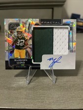2024 Panini One MarShawn Lloyd Fractal RPA Rookie Patch On Card Auto /50 (DW)
