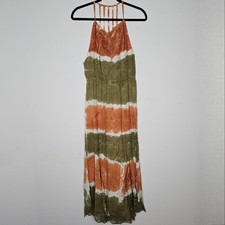 NWT Raga Women's Green/ Orange Dress Size Medium