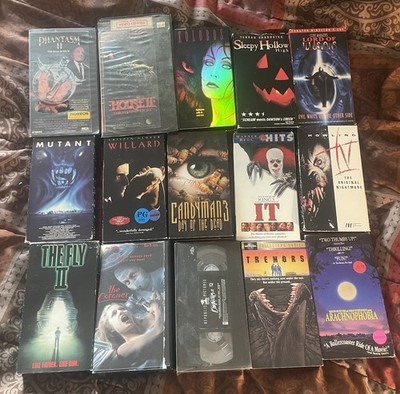 Lot of 15 Horror VHS Demons 2 House II Phantasm Howling Slasher Cult Mutant OOP