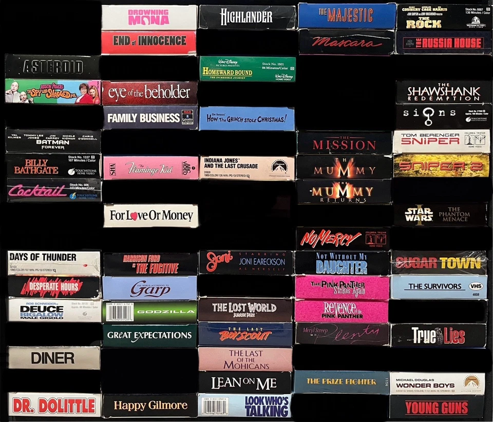 11/29 - $5 FLAT Shipping • HUGE • VHS Lot • ALL GENRES + YOU PICK + CHOOSE - Image 3 of 4
