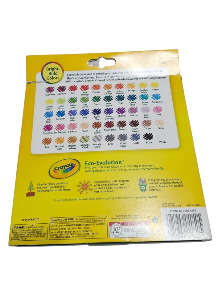 Набор цветных карандашей Crayola предварительно заточенные в ассортименте яркие смелые цвета 50 карат - Изображение 3 из 4