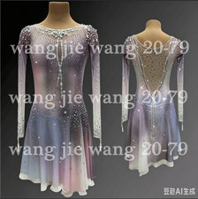 Ice Figure Skating Dress Figure Skating Dress For Competition pink dyeing