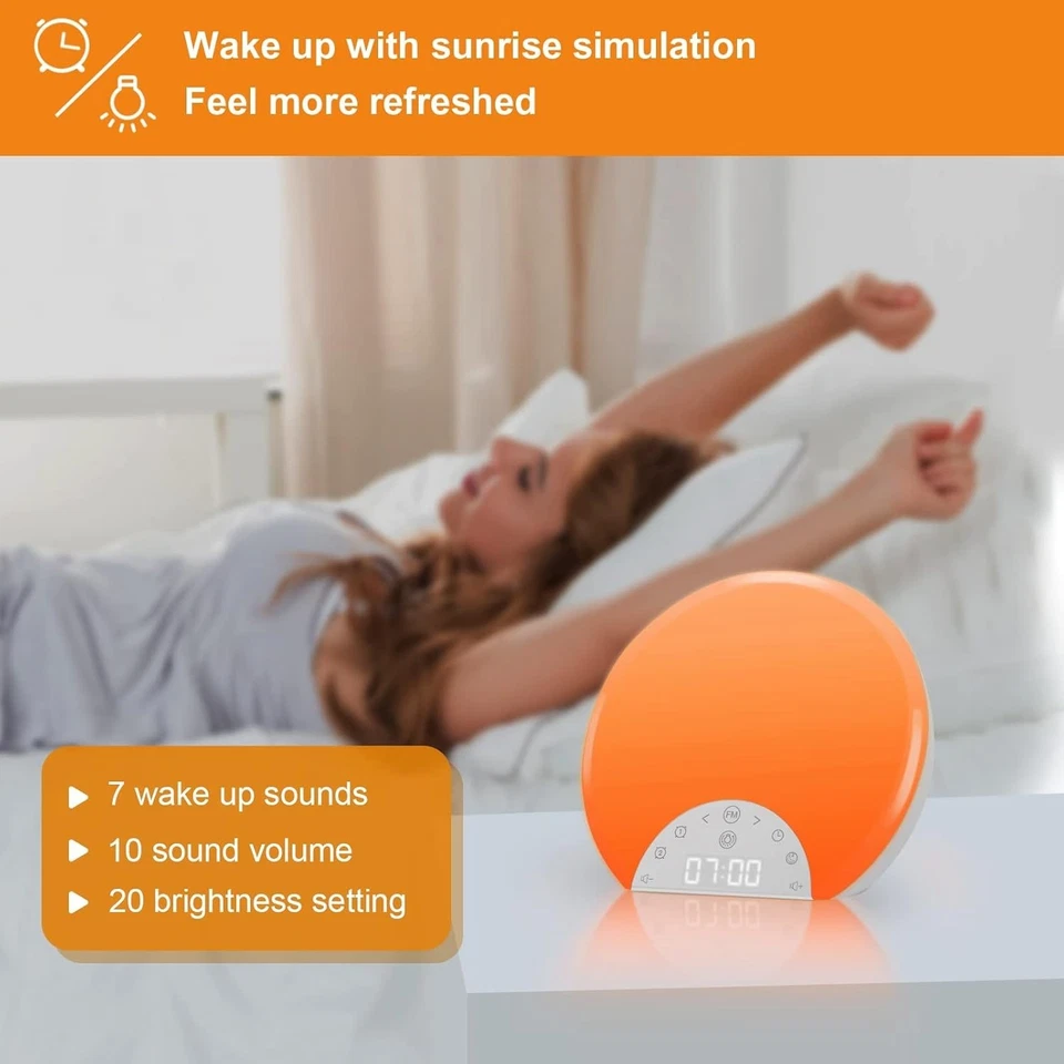 Kids Wake Up Light with 7 Nature Sounds, Snooze, Sleep Aid - Image 4 of 4