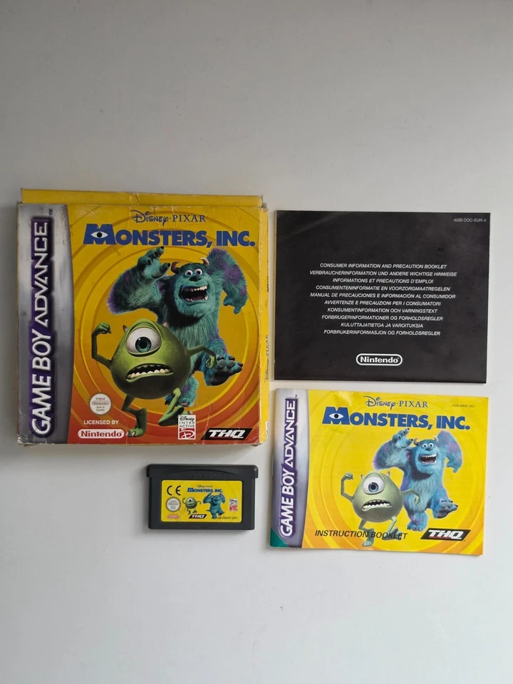 Disney's Pixar Monsters Inc. - Gameboy Advance - CIB - Tested & Working - Image 1 of 4