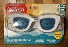 Speedo Kids Sunny Vibes Swimming Goggles 3-6 Child UV  Anti-Fog Adjustable NEW