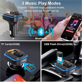 Multi-Function Bluetooth Car Adapter - LCD Display & Seamless Music Streaming