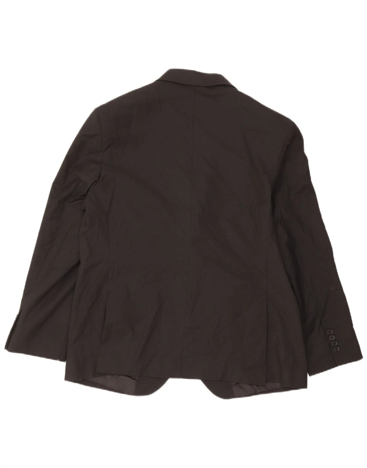 Marks & Spencer Mens 2 Button Blazer Jacket UK 44 XL Black AZ13