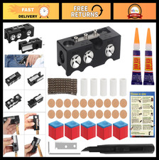 11-in-1 Pool Cue Tip Replacement Kit - 20 Tips 5 Chalks, Billiards Repair Tool