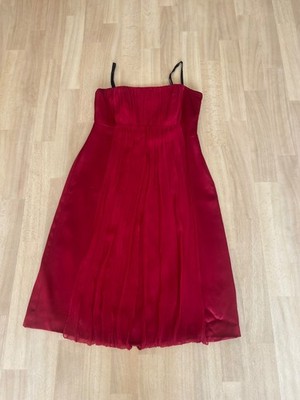 Verkaufe Partykleid von Monsun  Größe eur 42,rote Farbe, Material 100% Acetate