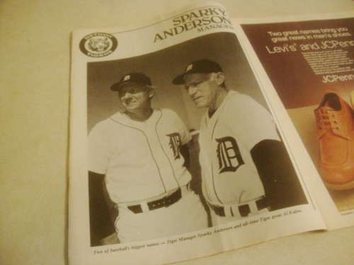 Authentic 1983 Detroit Tigers Official Program vrs Kansas City Royals Un Scored! - Picture 3 of 11