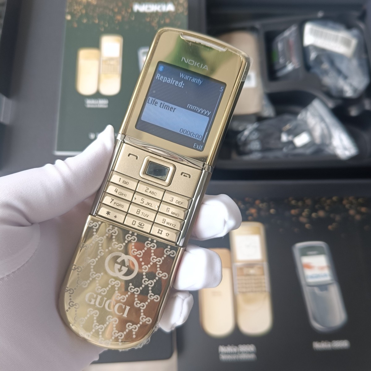 LUXURY NOKIA 8800 SIROCCO GOLD 8800S GUCCI EDITION UNLOCKED 2G GSM
