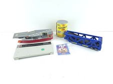 Vintage 1980s Galoob Micro Machines Lot Carrier, Trailer, Oil Can, Fire Parts