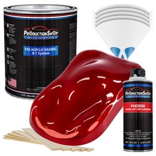 Productionshop High Gloss Radiant Fire Red Pearl Acrylic Enamel Gallon Kit Paint Productionshop High Gloss Radiant Fire Red Pearl Acrylic Enamel Gallon Kit Paint