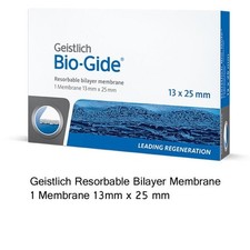 Dental Geistlich Bio-Gide Collagen Membrane Sterile Resorbable Bilayer 13x25mm