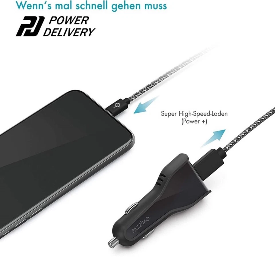 KFZ Schnell-Ladekabel USB-C 3A 27W Adapter Ladegerät für Tablet PC iPad Pro 4 3 - Bild 4 von 4