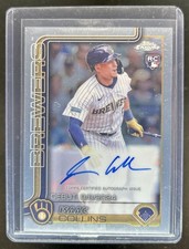 2025 Topps Chrome Update Isaac Collins Rookie Debut Auto RC #CRDA-IC Brewers