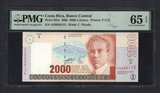 Costa Rica 2000 Colones 14-09-2005 P265e Uncirculated Grade 65