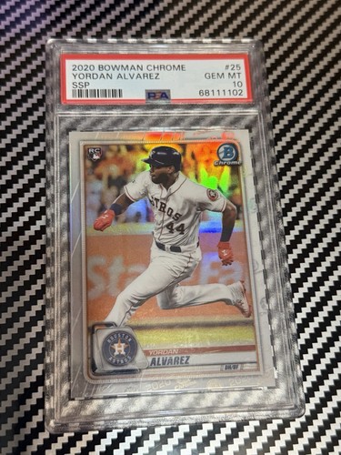 2020 Bowman Chrome Yordan Alvarez #25 SSP Rookie RC PSA 10