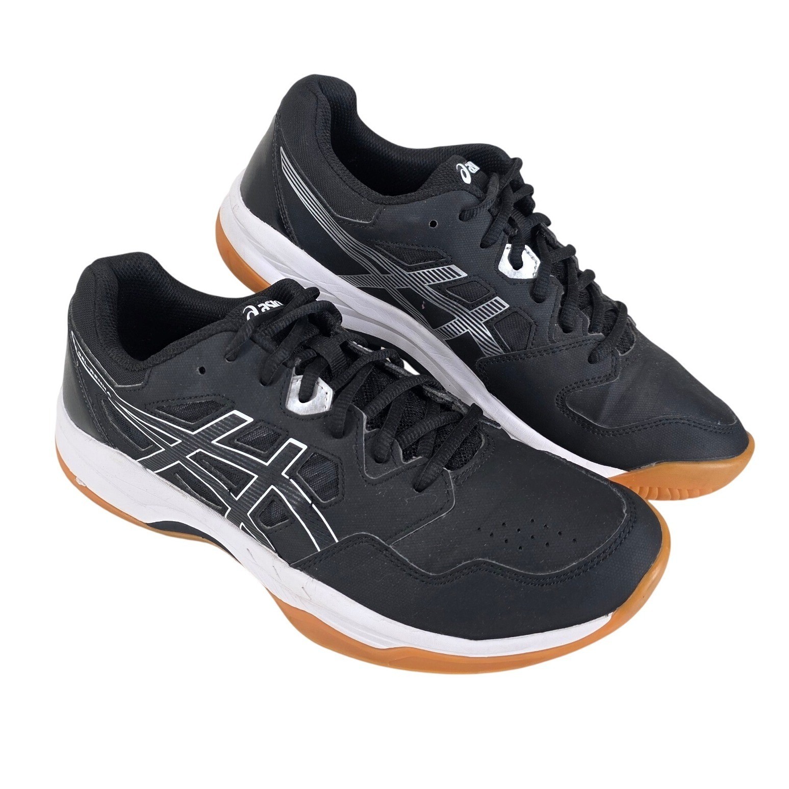 Asics Gel-Renma Mens 9.5 Black White Gum Pickleball Court Shoes 1071A068