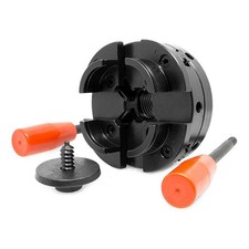 4 Inch Wood Lathe Chuck Set with Round Jaws 1 x 8 For tpi for Small Lathes