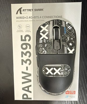 Attack Shark X3 Wireless Gaming Mouse Ultra Lightweight 49g [Black] Used