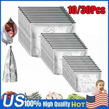 Reusable Aluminum Foil Sealable Storage Bags Freezer Safe Slider Food Containers