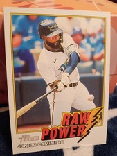Topps Heritage 2026 Raw Power Junior Caminero #RP-JCA Tampa Bay Rays Baseball