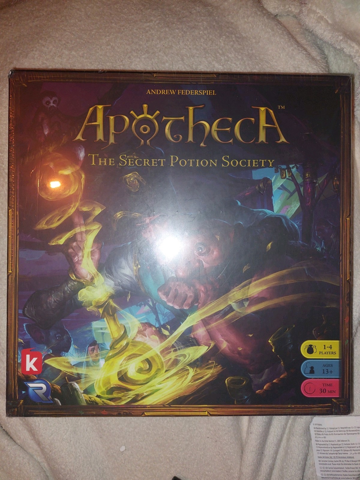 Apotheca: The Secret Potion Society, Knapsack Board Game 2016 - Complete