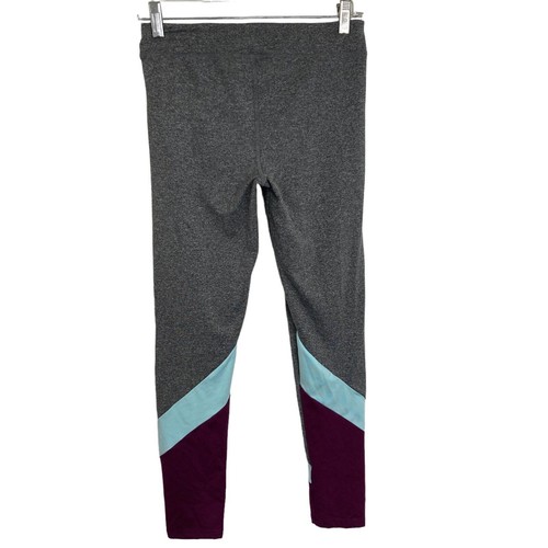 Champion Leggings Girls Size 14/16 Gray Purple blue Capris Stretch - Picture 7 of 10