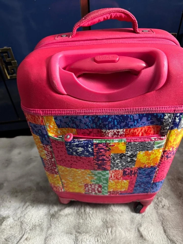 Kipling Monti 20" Carry-On Overhead 4-Wheel Spinner Bag Pink Pre-own EXPAND - Image 3 of 4