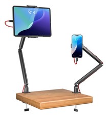 Tablet Arm Stand for Desk, Portable Monitor Stand Holder 15.6'',17.3'', Alumi...