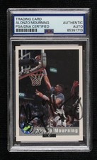 1992 Classic Draft Picks Alonzo Mourning (Grey Jersey) PSA Encased Auto HOF 1rn1