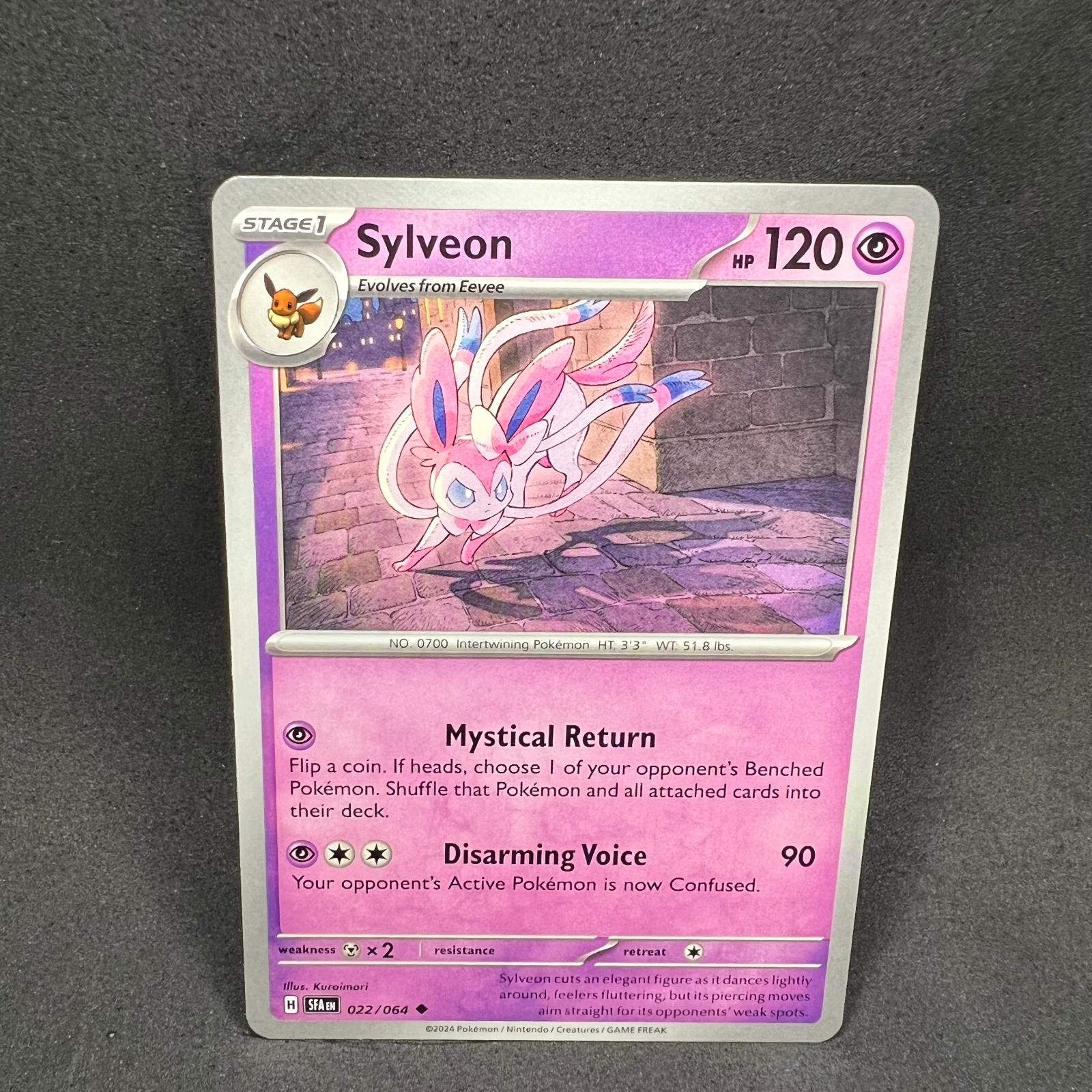SYLVEON 022/064 UNCOMMON SHROUDED FABLE POKEMON NM
