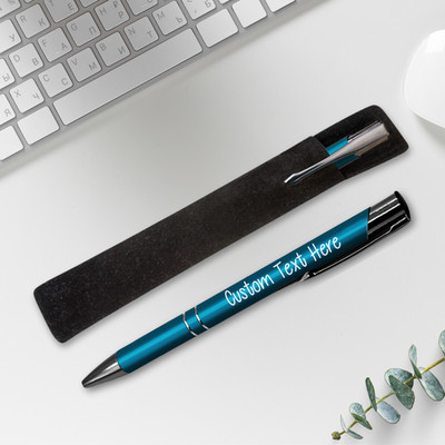 Ein Stift + ein Etui personalisiert graviert Metallstift individuelle Nachricht matte Farben
