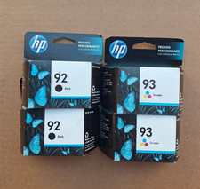 Lot of 4 GENUINE HP 92 93 Brand New Ink Cartridges