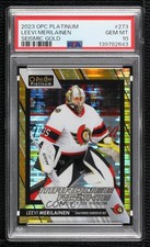 2023 O-Pee-Chee Platinum Seismic Gold 2/50 Leevi Merilainen PSA 10 GEM MT 14bf
