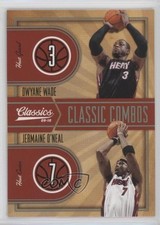 2009-10 Panini Classics Classic Combos Dwyane Wade Jermaine O'Neal #5 HOF c7w