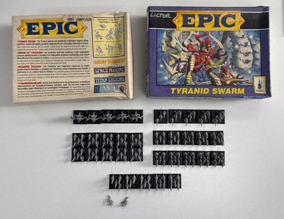 Vintage Warhammer Epic 40k Tyranidenschwarm Near Mint Komplett Box Set Selten