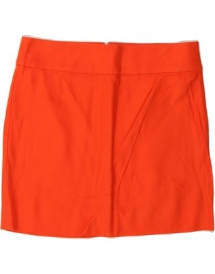 J. Crew Damen Minirock US 6 Medium W30 orange Baumwolle CS17