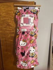 Hello Kitty HALLOWEEN Cloud Throw Blanket 2 Pack Pink Purple 60" x 70"