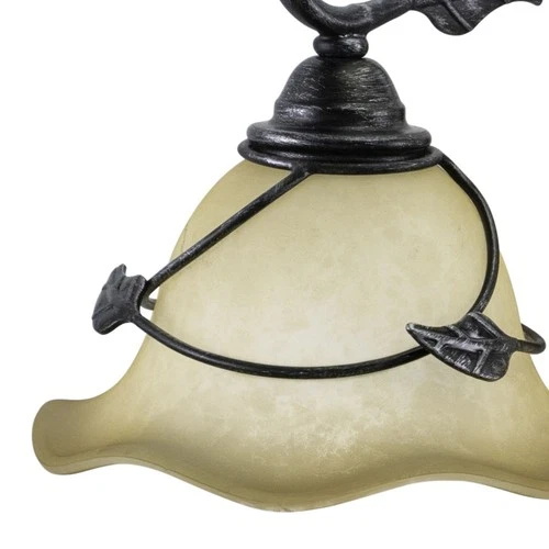 Vine 3-Light Bathroom Light in Rustic Style 9.25 Inches Tall and 27.5 Inches - Picture 4 of 4