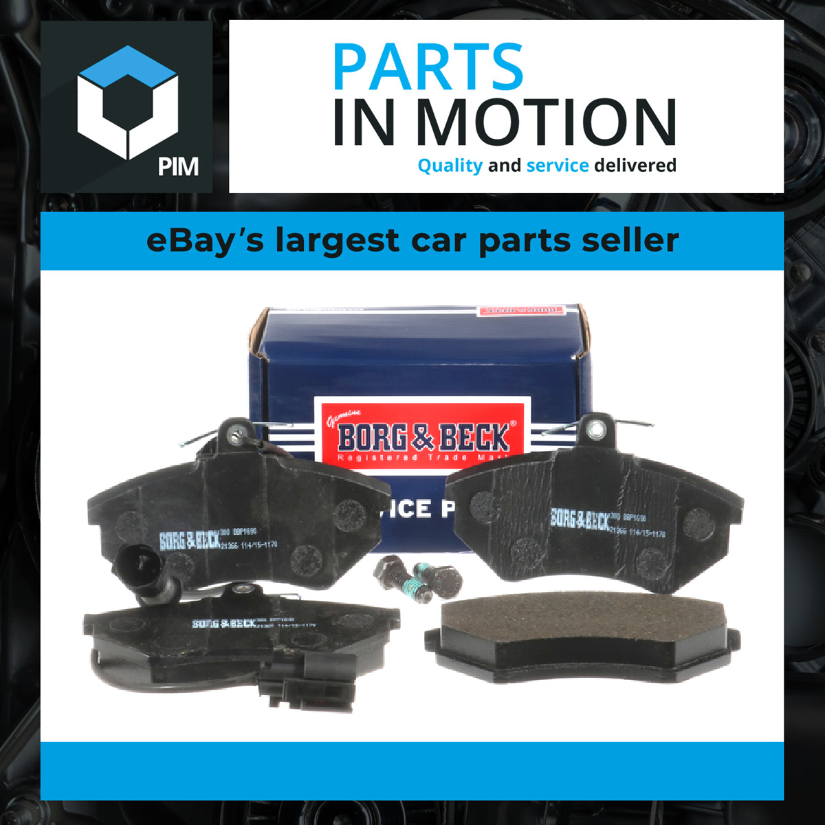 Brake Pads Set Front BBP1690 Borg & Beck Genuine Top Quality Guaranteed New