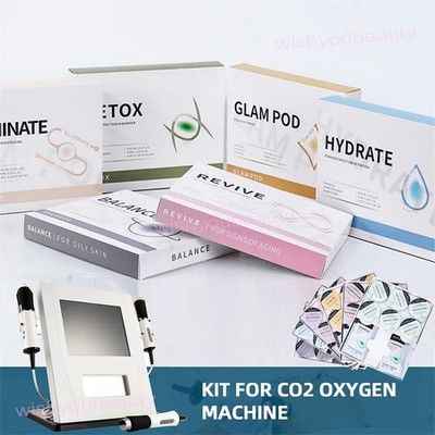 Facial Spa CO2 Bubble Oxygen Skin Care Spa Gel Exfoliate Pods Kit For Bubble Pen