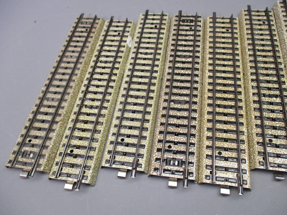LQ1387 MARKLIN 5106 Train Ho 1/87 Lot 10 rails droits avec ballast 180 mm - Photo 3/4