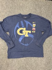 Nike Georgia Tech Long Sleeve Football Shirt Size M