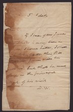 DANIEL WEBSTER - AUTOGRAPH LETTER SIGNED