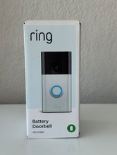 Ring Battery Doorbell Gen 2/Latest Model 5F97F2 Satin Nickel Head-to-Toe New Ope