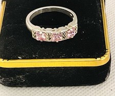 Vintage Sterling Silver Eternity Ring Size9