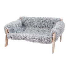 Large Orthopaedic Elevated Pet Dog Bed Raised Sofa With Warm Fleece Mat Cover UK