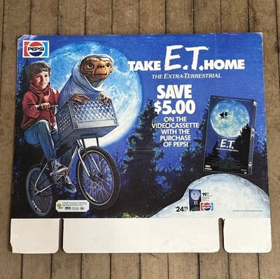 1980 s E.T. VHS Pepsi Sign Store Display